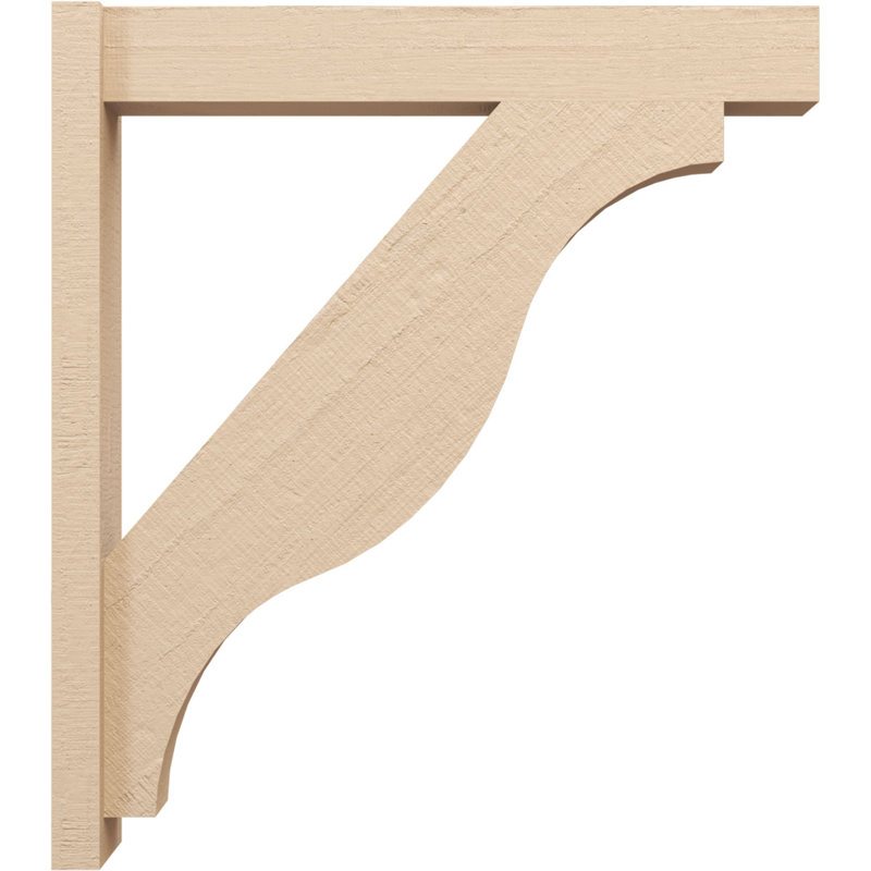 Bois de cèdre brut Funston Block TimberThane Perspector, brun clair apprêté, H 36 po x l 6 po x P 32 po