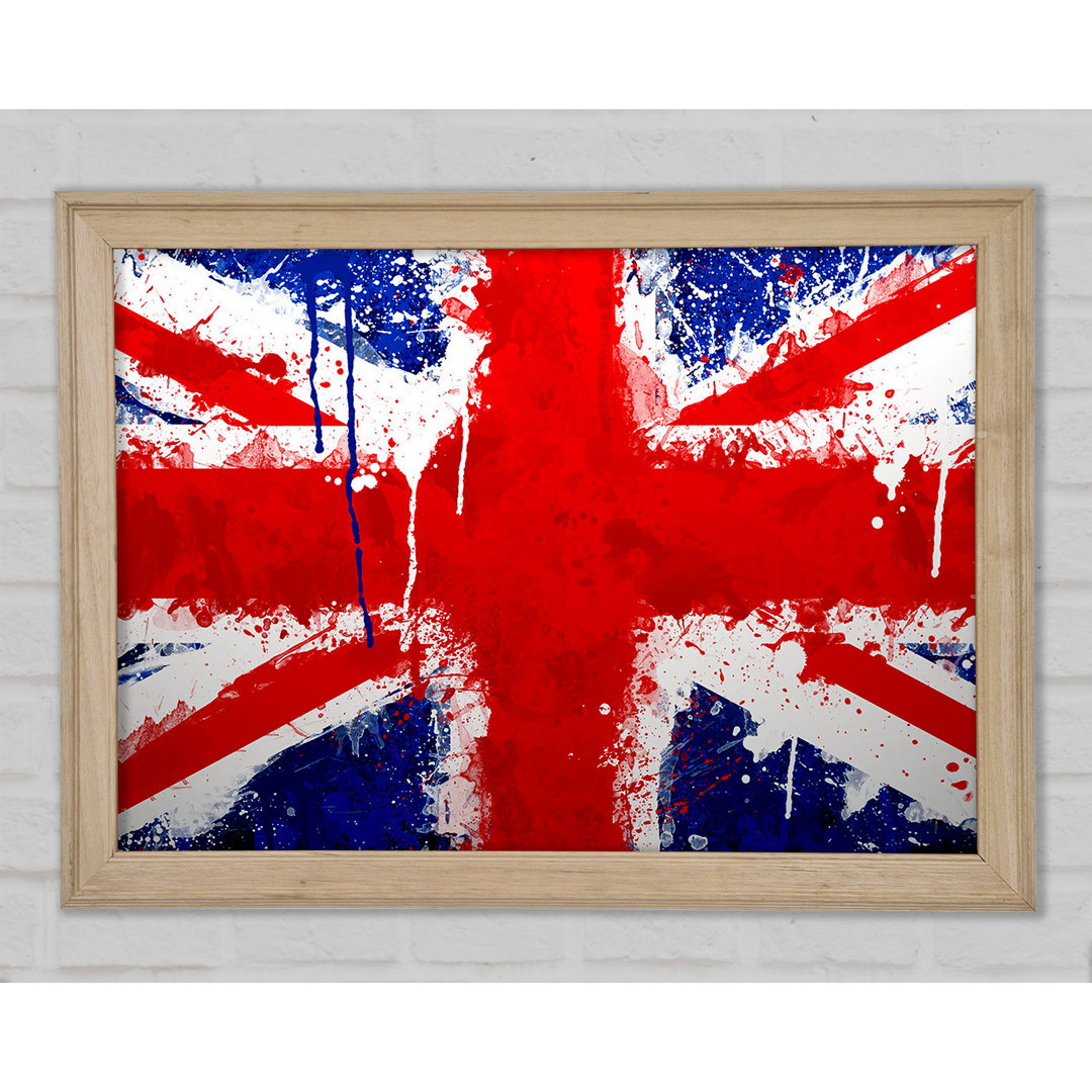 Uk Flagge Gerahmter Druck