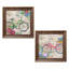 «Bicyle Décor Bike and Hydrangea Floral» par Paul Brent - ensemble de 2 impressions-30050660-30050666