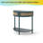 Elegant Semi-circle Entryway Console Table with 2 Rattan Storage Cabinet,Boho Half Moon End Table – Handwoven Rattan Doors + Curved Design – 2-Drawer Entryway Console w/Bottom Shelf-1574580702