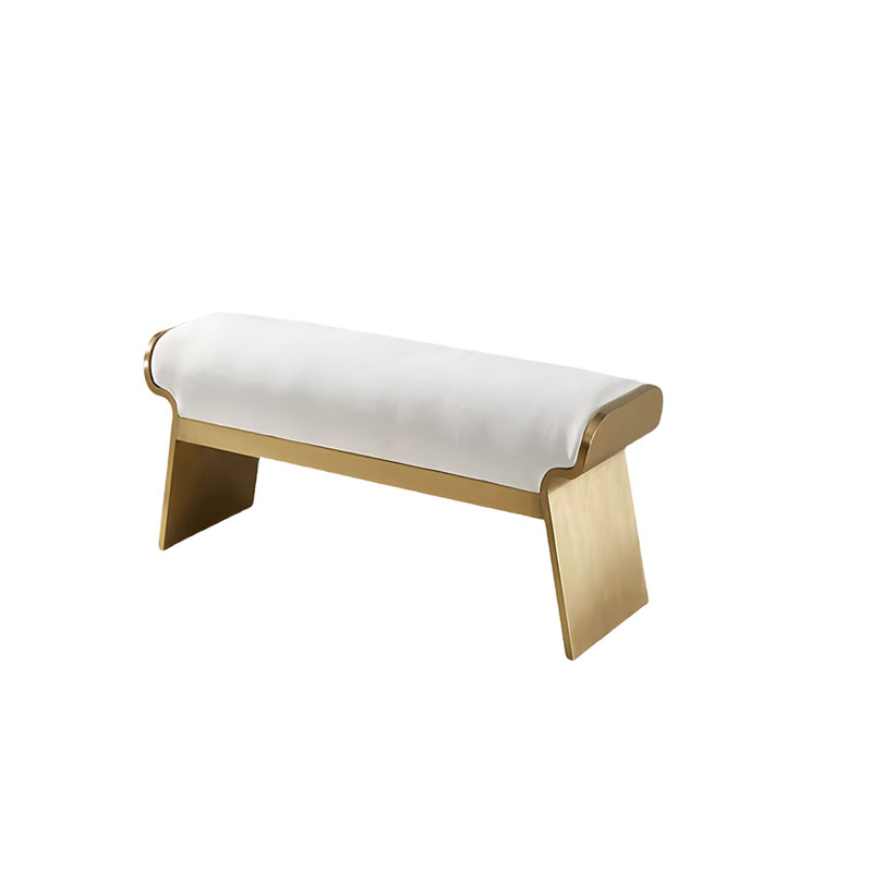 Banc de bout de chambre Italian Luxe Home, H 17,71 po x l 55,11 po x P 14,17 po