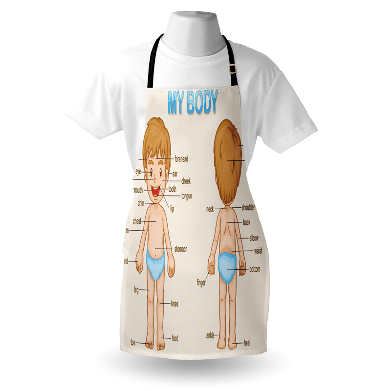 No Pattern Bib Apron