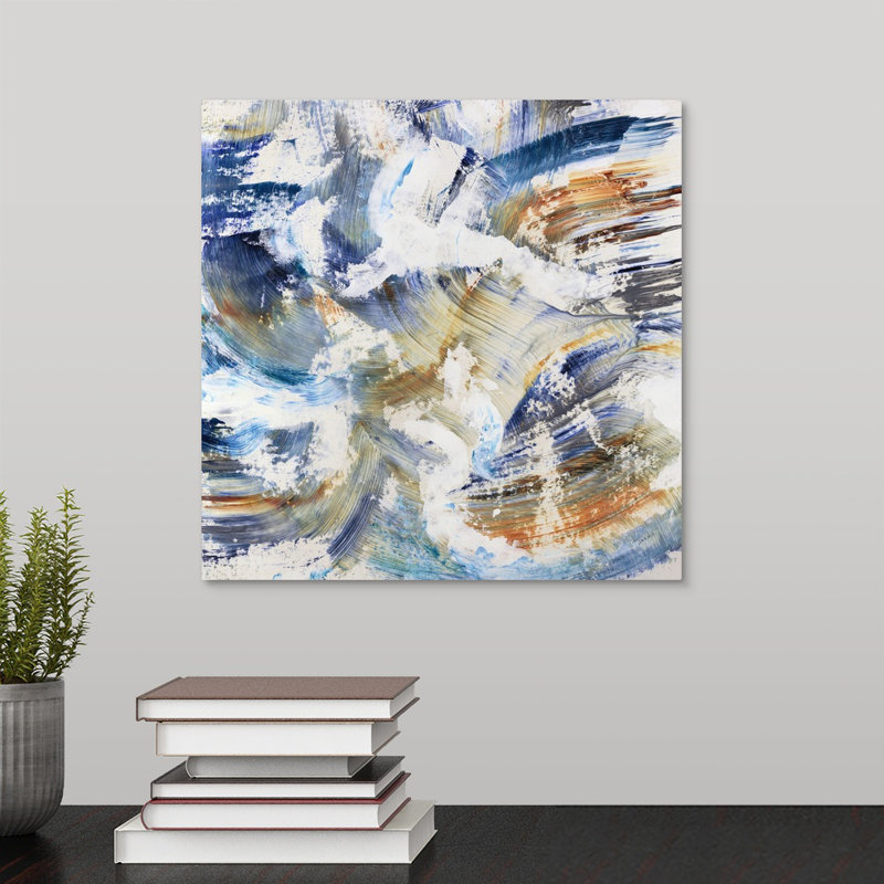 « bonbon tourbillon », peinture sur toile, Toile tendue, H 12 po x l 12 po x P 1,25 po