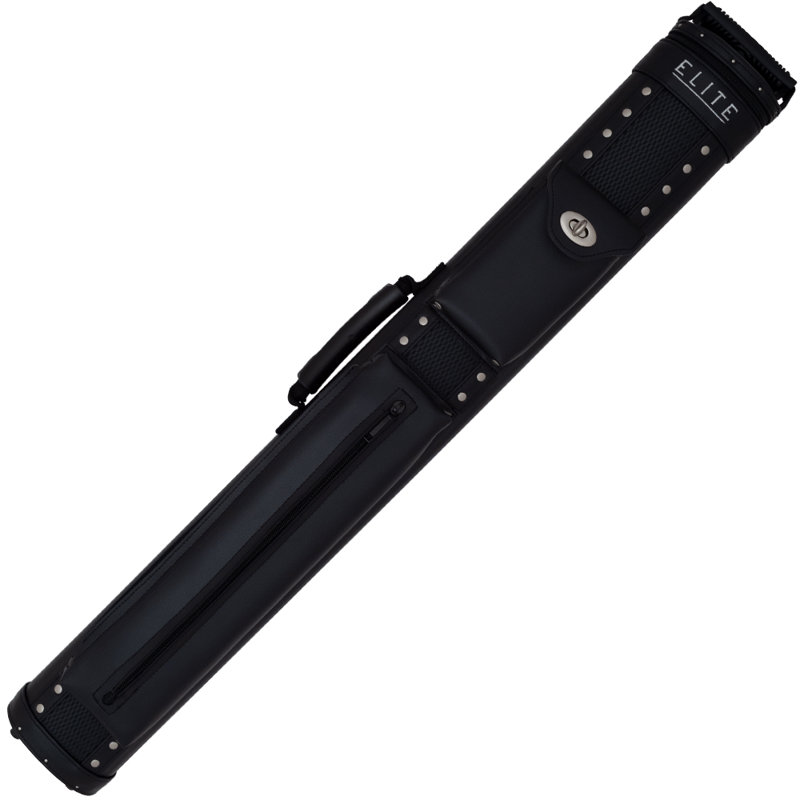 Elite 34" 2 Butt and 2 Shaft Imitation Leather Pool Cue Case in Black