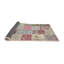 Tapis gris/rose/beige contemporain-233085303
