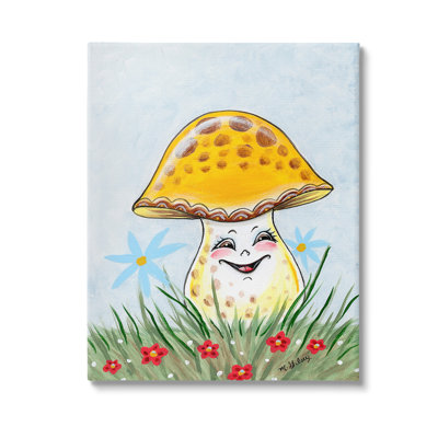 "Sourire champignon", art mural par Michelle Gilsey