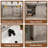 Bathroom Vanity With Sink, Faucet, Mirror, Sliding Barn Door, And Drawers-382758372-388699291