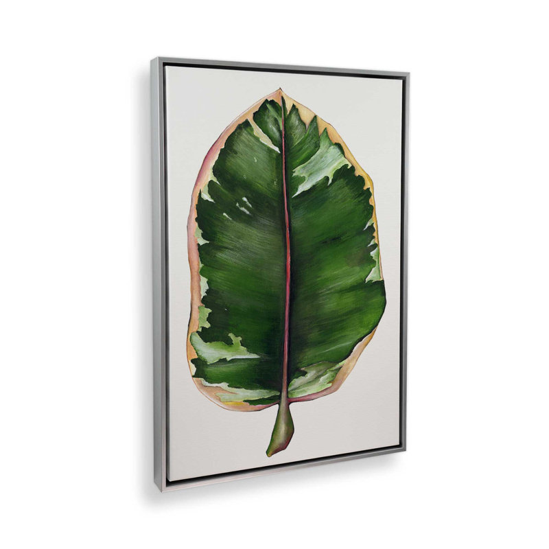 Étude de bord verdoyante par Dollybirds, estampe d'art, H 25,25 po x l 19,25 po, Toile avec cadre en chrome poli