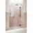 Stellar 49.5 in. W x 78 in. H Fully Frameless 3 Panel Inline Glass Hinged Shower Enclosure-90623888