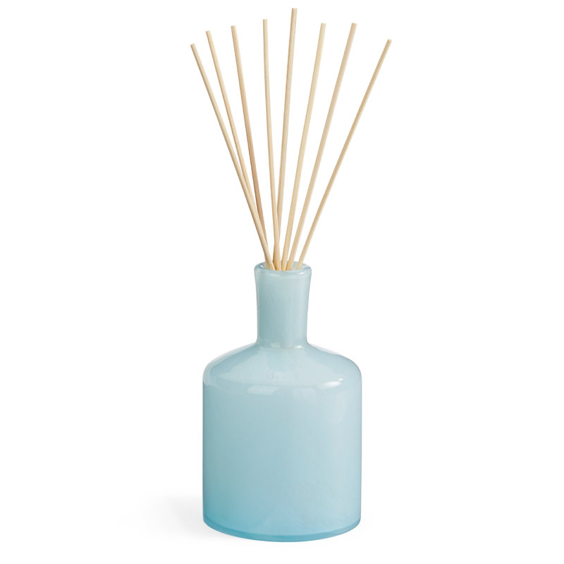 Marine Essence Fresh Aquatic Reed Diffuser in Hand Blown Glass Vessel