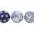 Ceramic Handmade Glossy Decorative Ball Floral Orbs & Vase Filler with Varying Patterns