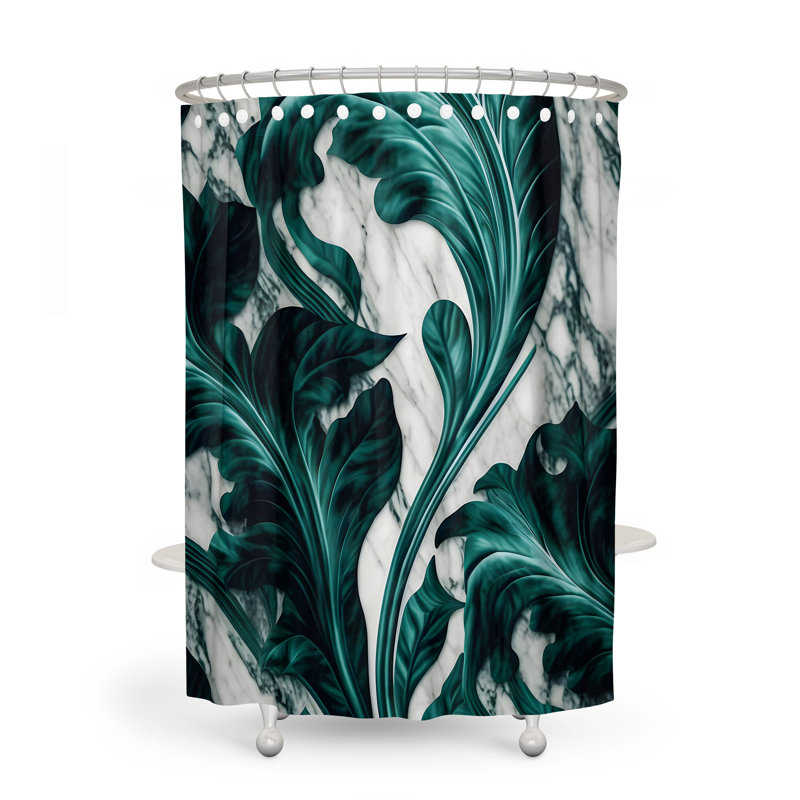 Rideau de douche Floral, H 83 po x l 70 po
