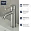 Essence New Single Hole Bathroom Faucet with Drain Assembly-44388526