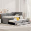 Upholstered Daybed with Trundle and Nailhead Trim-785023579-785023577