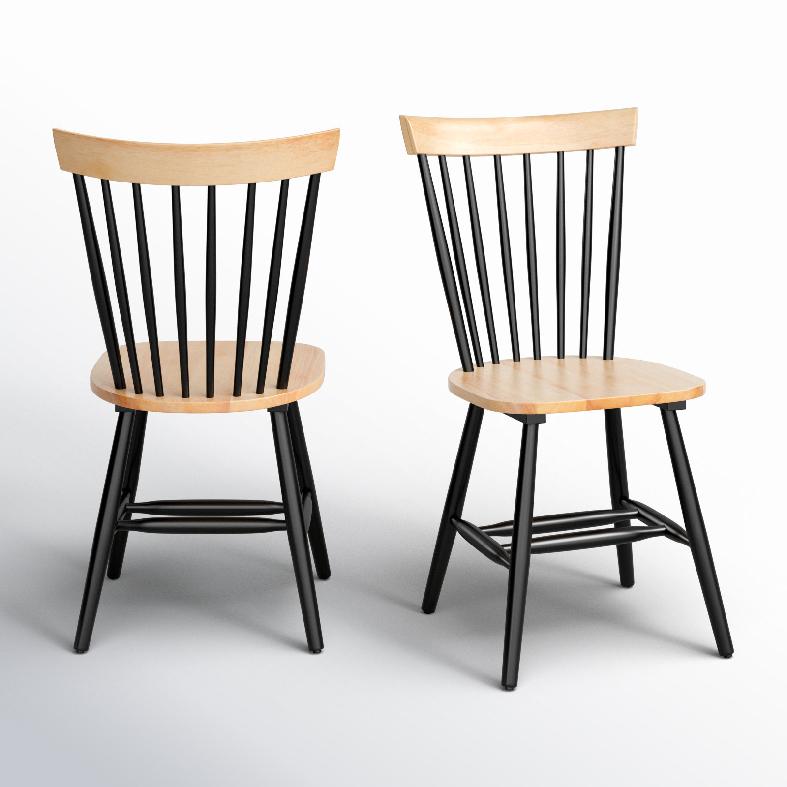 Matanna Oak Dining Chair, Natural/Black
