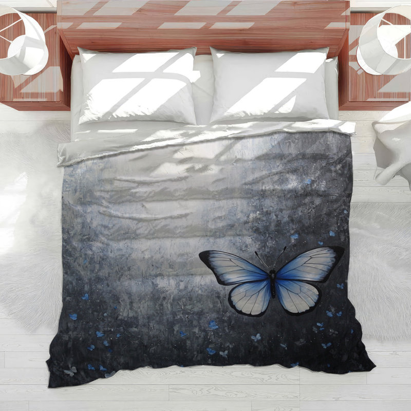 Butterfly Bedding Insect Comforter Hollywood Regency, Queen Comforter