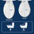 Slim Zero Round Bidet Toilet Seat, Non-Electric, Dual Nozzles, Slow Close Lid and Night Light