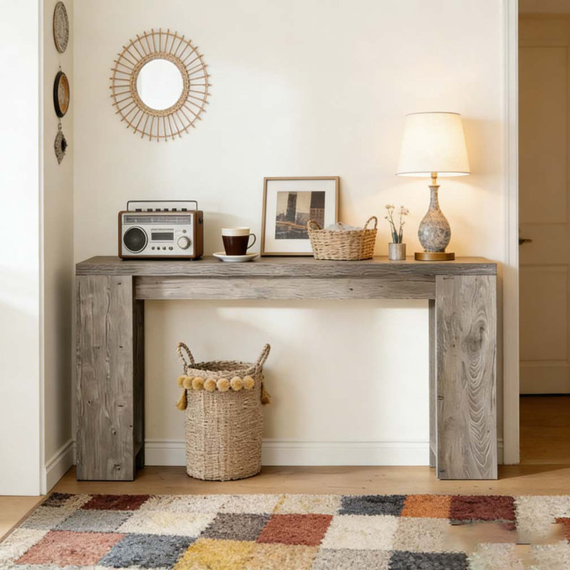 Table de canapé, table d'entrée, console, Gris