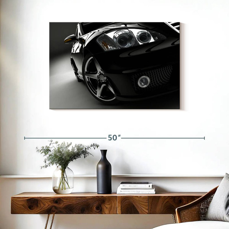 Mehar Black Car Headlights, 24" H x 36" W