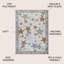 Bergvin Star Gazer Geometric Machine-Washable Ivory/Blue/Orange Rug-615309240