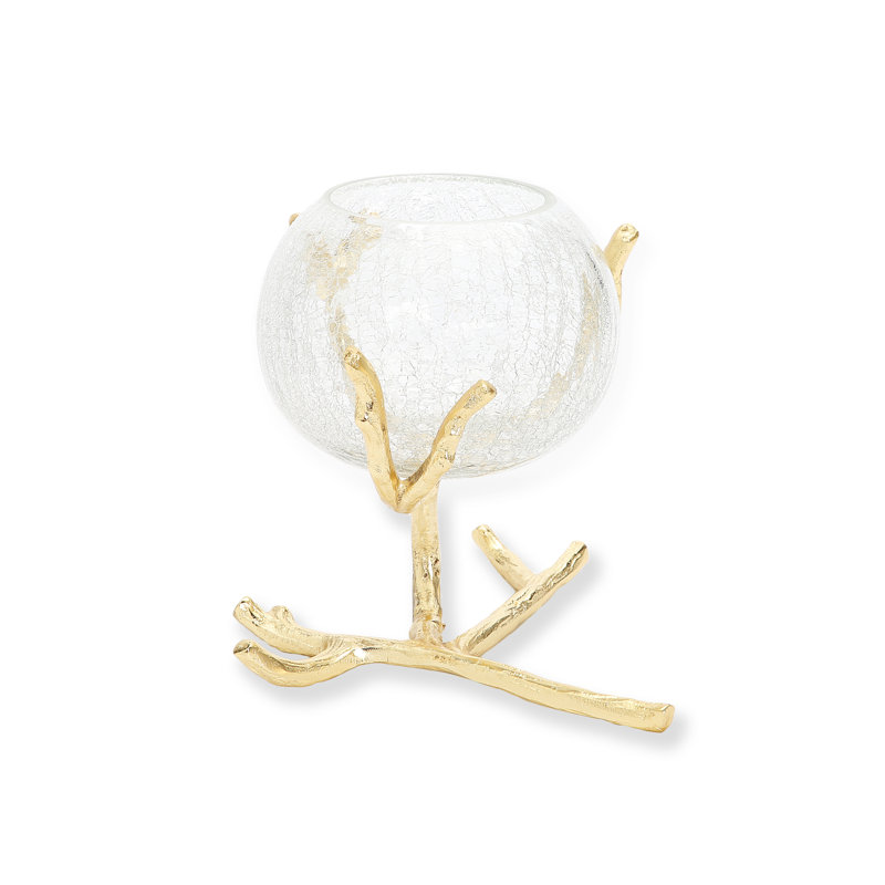 Argyro Glass Decorative Bowl 1, Gold