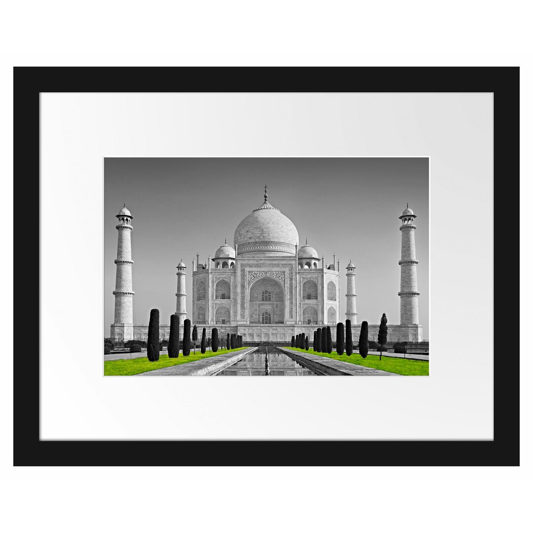 Gerahmtes Poster Eindrucksvoller Taj Mahal