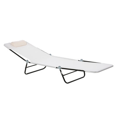 Chaise longue pliante Outsunny