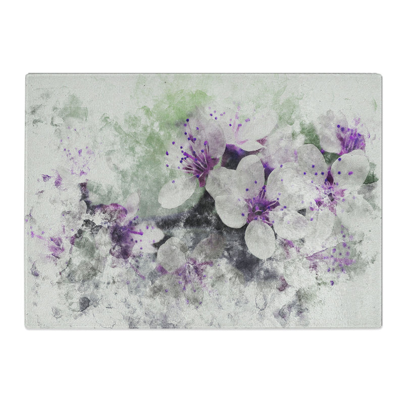Blossoms Chopping Board, 20cm W x 28.5cm L