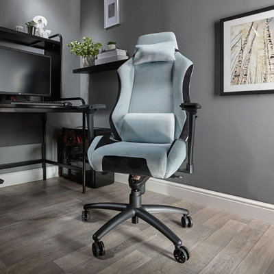 X Rocker Velvet Office Chair