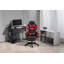 Inbox Zero Adjustable Reclining Ergonomic Faux Leather Swiveling PC & Racing Game Chair-1969139409