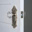 Grandeur Grande Victorian Plate Passage with Bordeaux Crystal Door Knob-1306090201-1302148129
