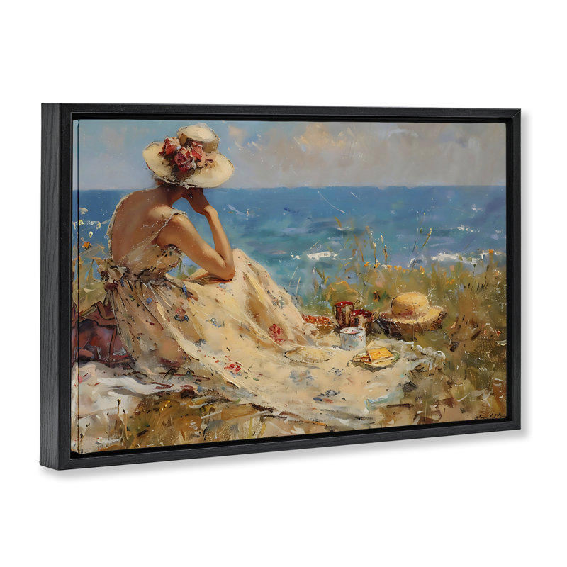 Taking In The View Floating Frame, design by LSR Creative Studio, Jet Black Floater Frame, 17" H x 25" W