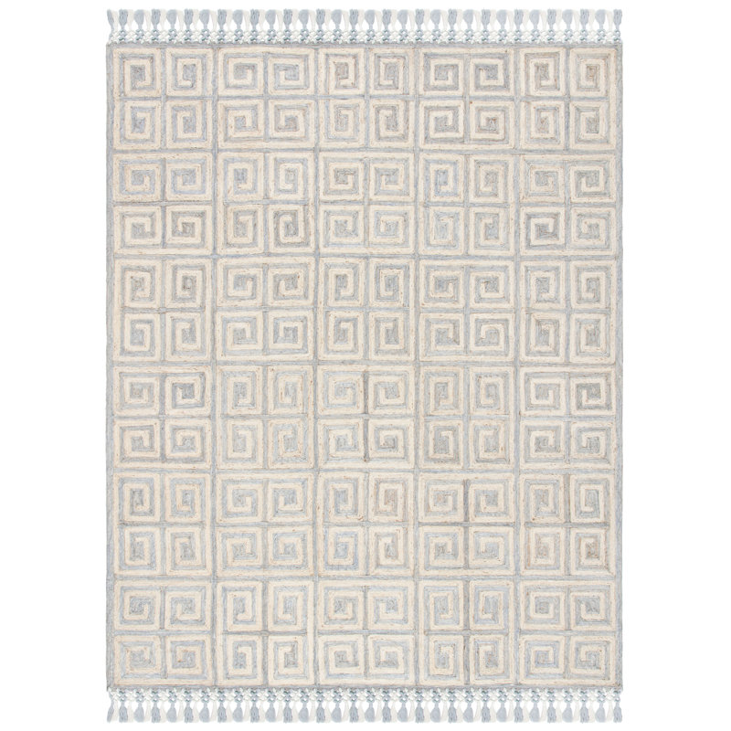 Currie Hand Tufted Performance Geometric Rug, Rectangle 8' x 10'