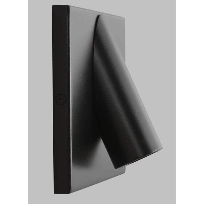 Ponte - Light LED Outdoor Armed Sconce, Black, 277V