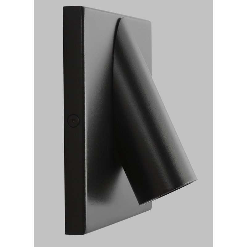 Ponte 1 - Light LED Outdoor Armed Sconce, Black, 277V
