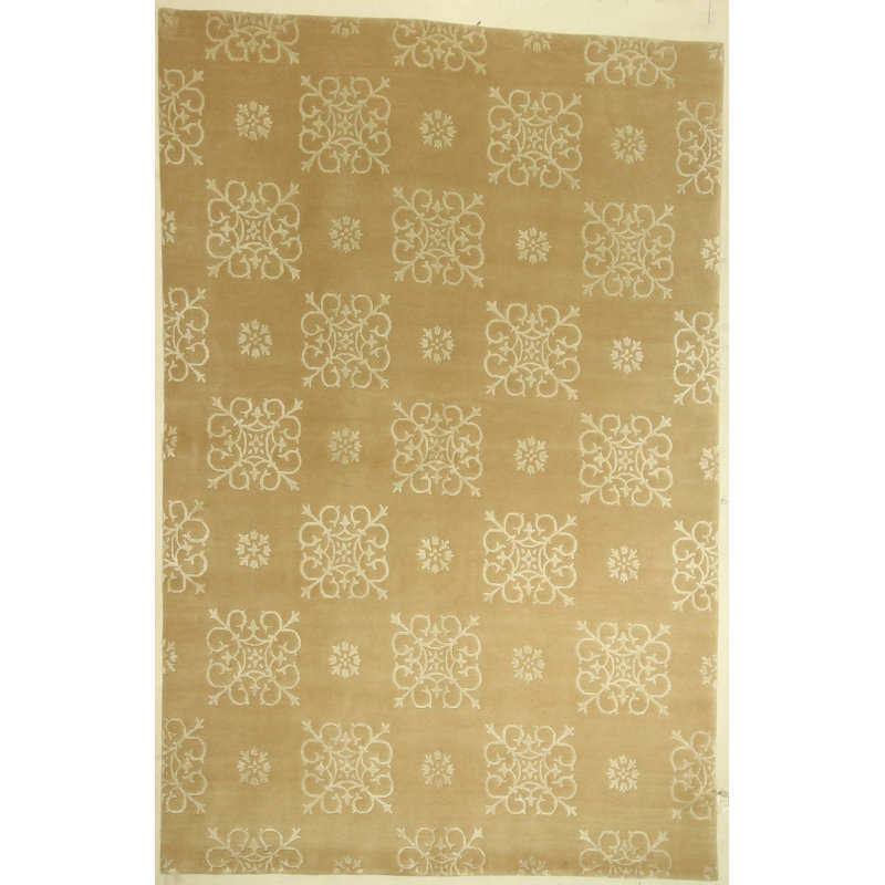 Hand Knotted Wool Geometric Indoor Rug