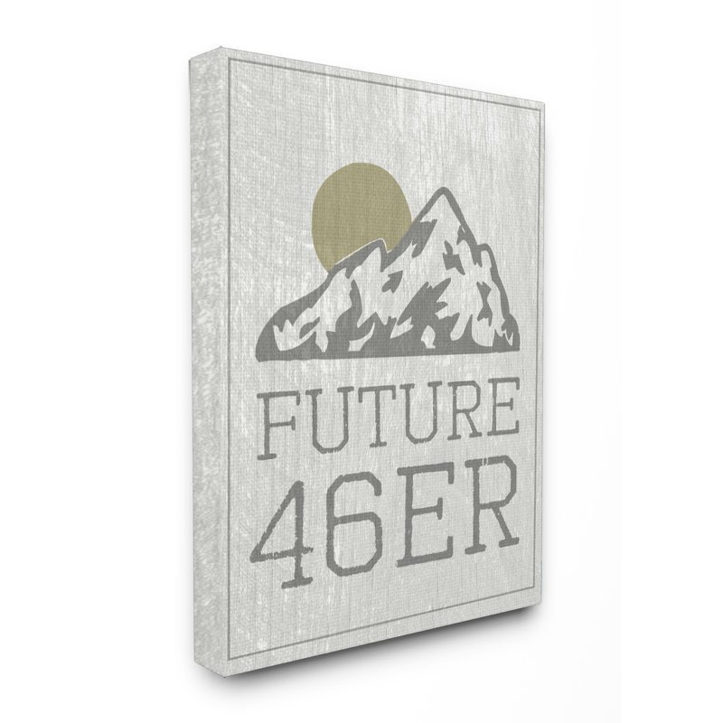 « future 46er randonnée adirondacks », art textuel, Toile tendue, H 20 po x l 16 po