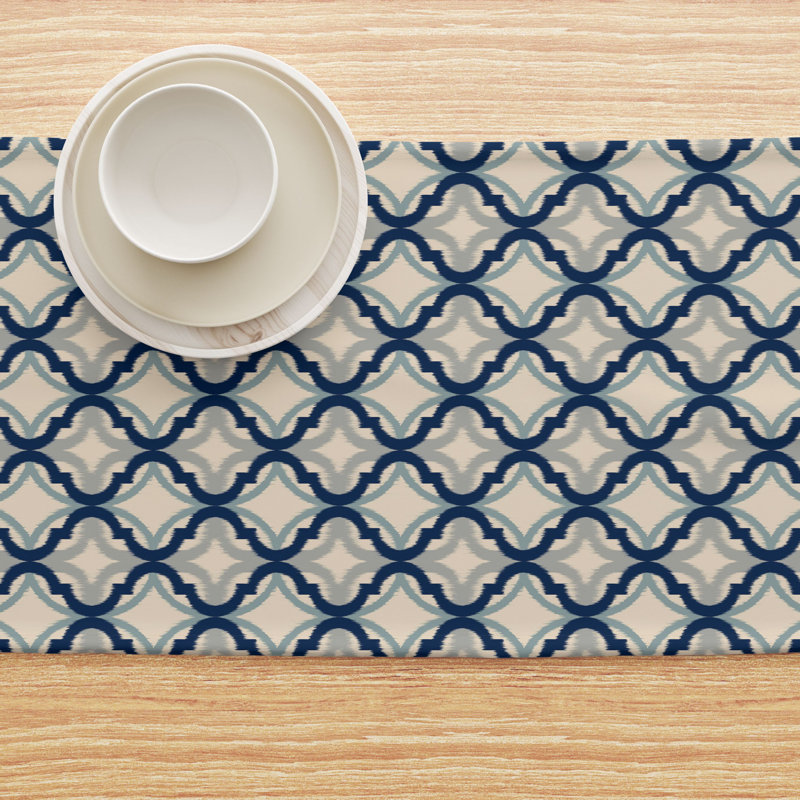 Diamond Ogee Milliken Signature Table Runner, 72" L x 12" W