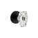 Viaggio Circolo Hammered Rosette Double Dummy With Stella Crystal Knob In Titanium Grey