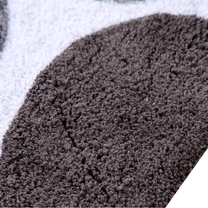 Tapis pour salle de bain Yarger, gris, 50 po x 30 po