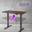 Solid Rubberwood Electric Standing Desk with Single Motor, Adjustable Height Sit‑Stand Desk