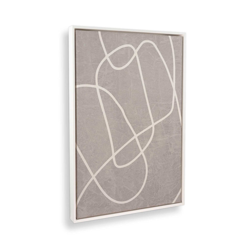 Silent Journey v2, Toile à cadre flottant blanc opaque, H 18,75 po x l 12,75 po x P 1,75 po