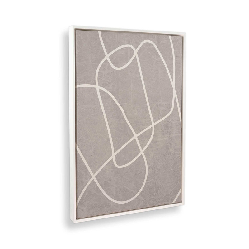 Silent Journey v2, Toile à cadre flottant blanc opaque, H 12,75 po x l 8,75 po x P 1,75 po
