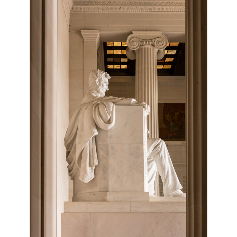 Abraham Lincoln from the Side Framed Photographic Print, 20" H x 16" W, Black Framed Paper
