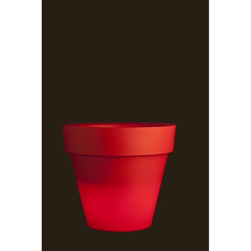 Maceta Resin Pot Planter, 54.25" H x 62.75" W x 62.75" D, Black