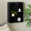 Cole And Grey Wood 4 Shelf Geometric Wall Shelf