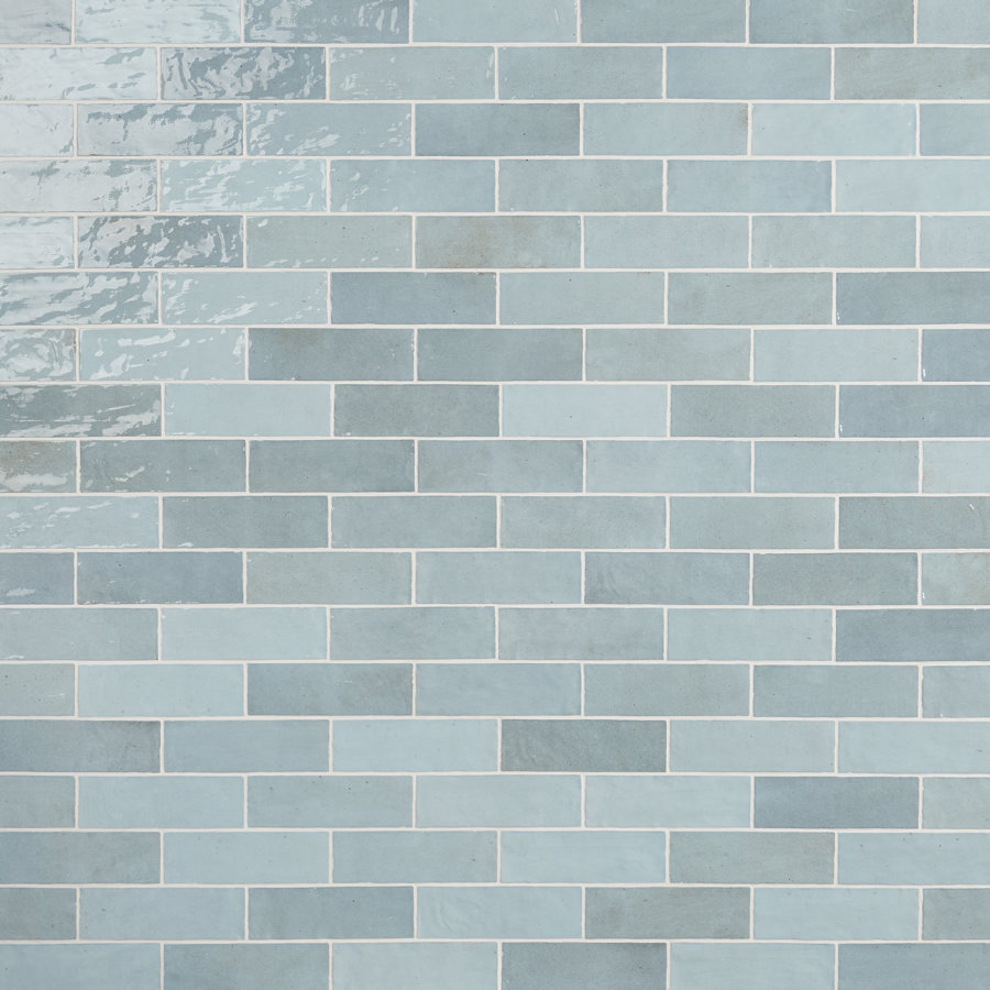 Karma Turquoise 3 in. x 8 in. Polished Ceramic Wall Tile (36 pieces 5.38 Sq. Ft. / Case)
