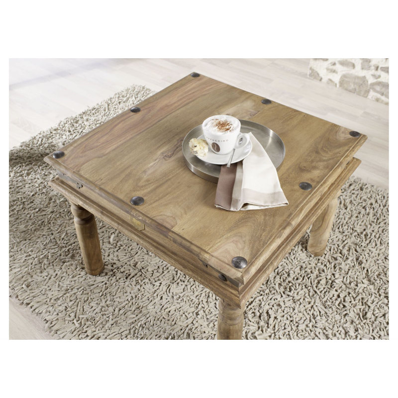 Leeds Solid Wood Four Leg Coffee Table, 46 cm H x 60 cm W x 60 cm D