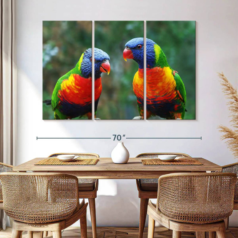 Brampt Lorikeet Buddies, 42" H x 65" W