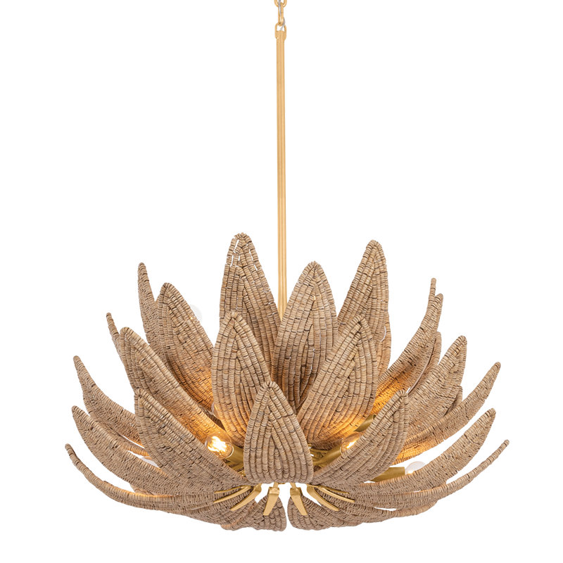 Lustre Varanasi, H 81 po x l 30 po x P 30 po, 14 lumières